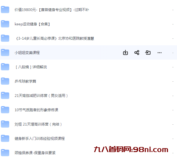 付费健身VIP课程合集-首码网-网上创业赚钱首码项目发布推广平台