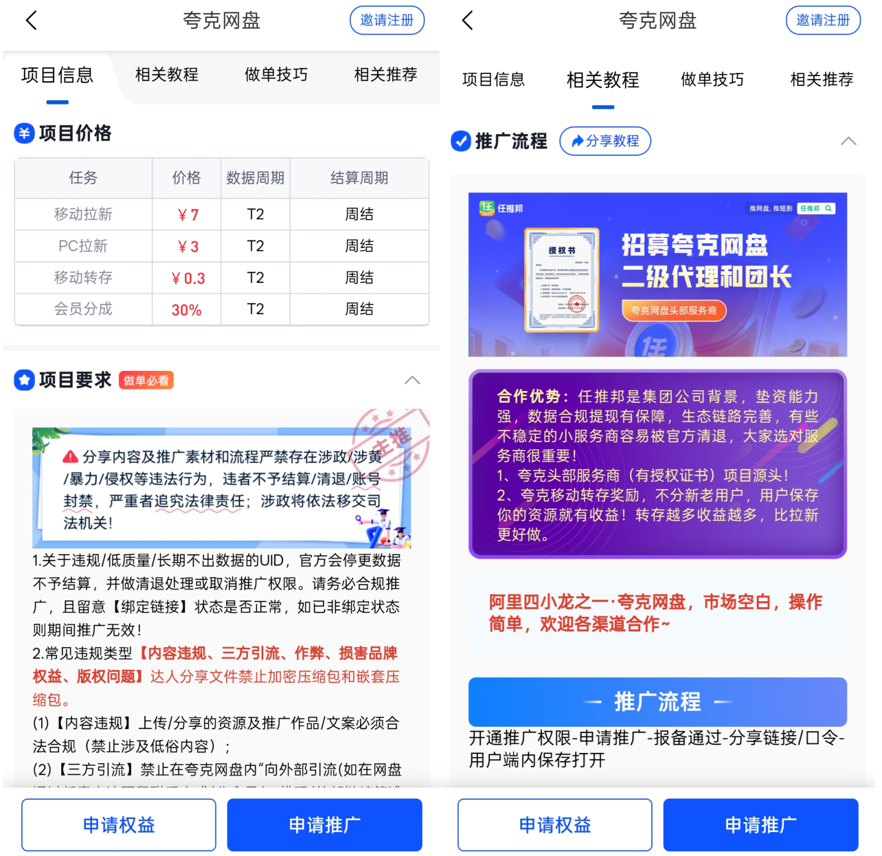 夸克网盘拉新官方服务商在哪里？夸克推广授权平台入口！-首码网-网上创业赚钱首码项目发布推广平台