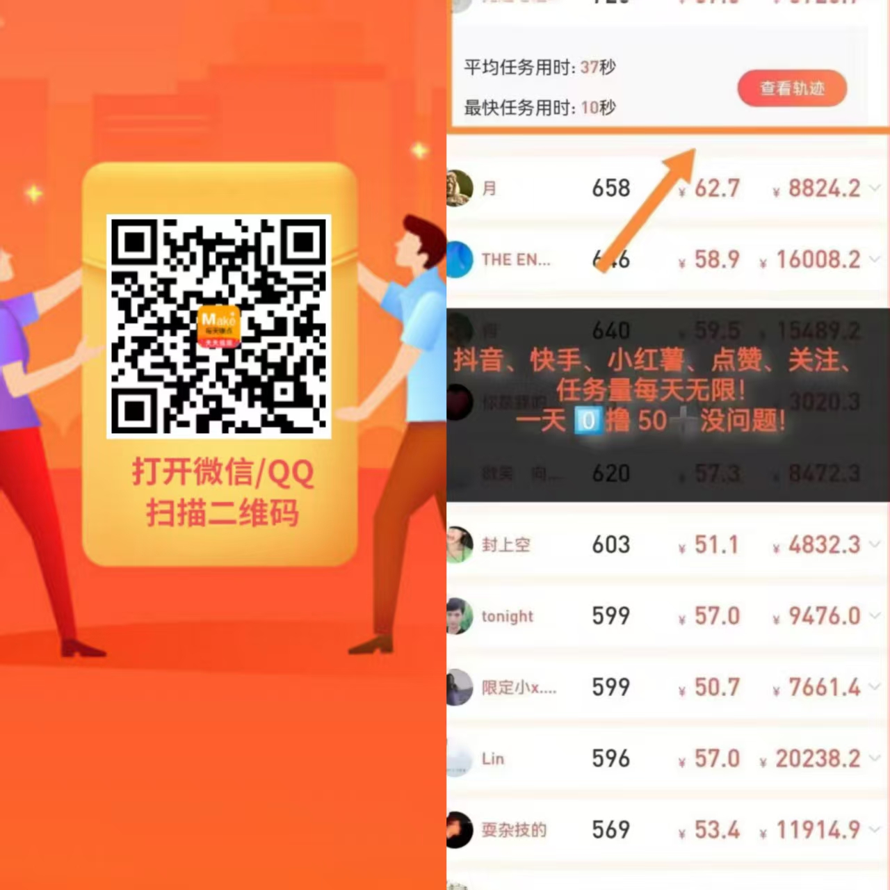 每天赚点大量关注点赞投票赚，每天重复做-首码网-网上创业赚钱首码项目发布推广平台