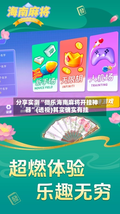 分享实测“微乐海南麻将开挂神器”(透视)其实确实有挂-九八首码网-首码项目发布-网赚副业零撸项目平台