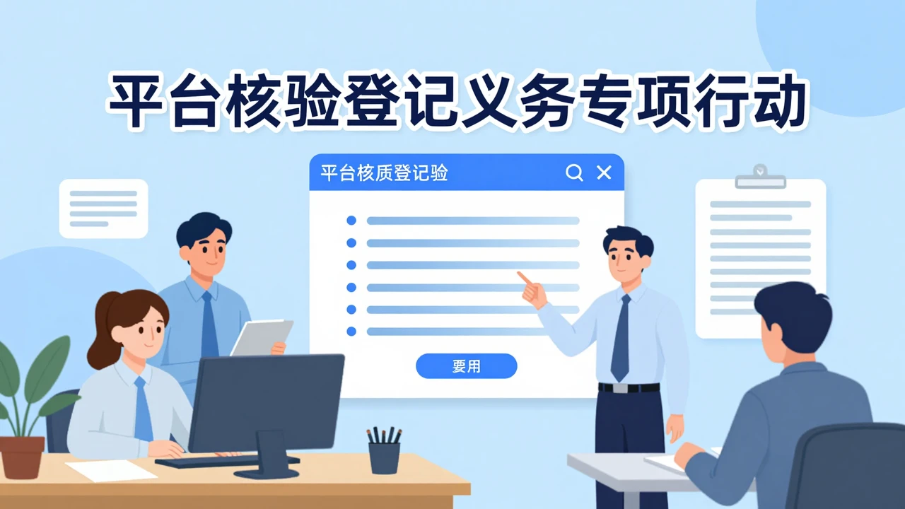 平台核验登记义务专项行动