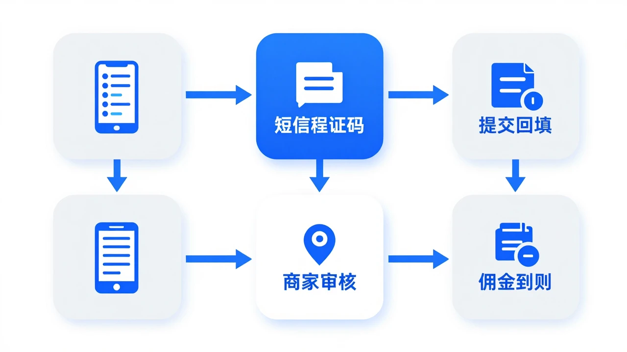 接码做单五步流程示意图