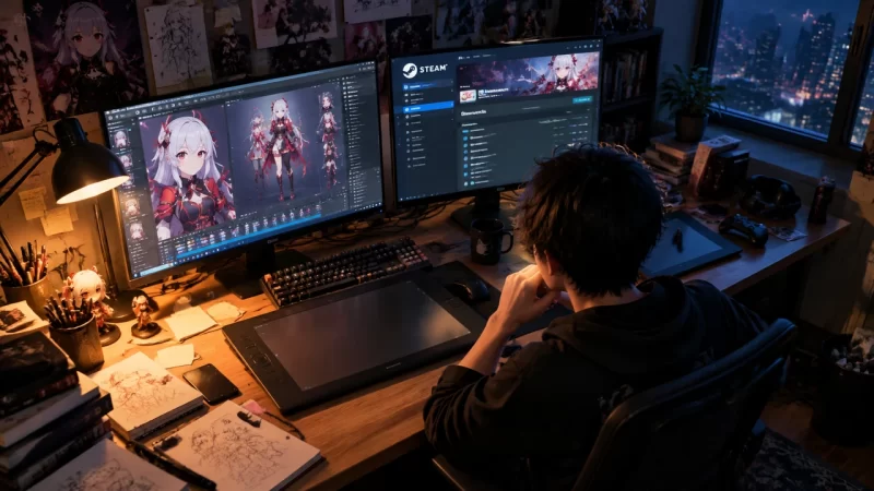 武汉外包团队将旧二游改造成Steam单机项目,项目转型有哪些现实限制-九八首码网-首码项目发布-网赚副业零撸项目平台