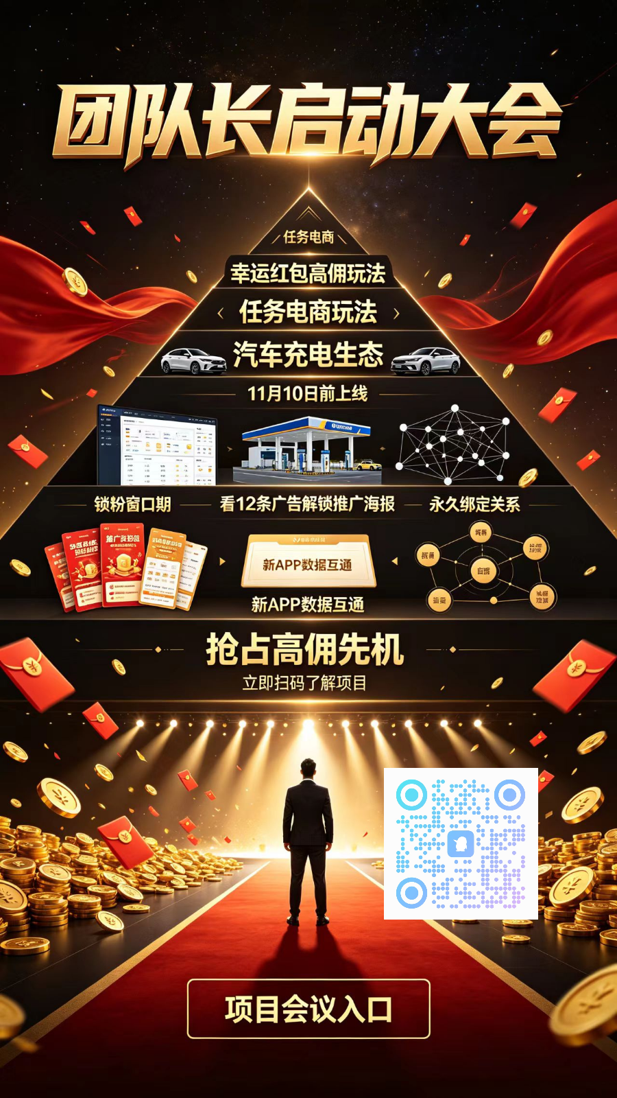 新项目11月10号前上线幸运红包高佣玩法,做任务电商玩法,汽车充电-九八首码网-首码项目发布-网赚副业零撸项目平台